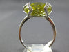 7.86CT DIAMOND & AAA LEMON QUARTZ 14K WHITE GOLD 3D TRILLION BUTTERFLY LOVE RING