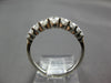 ESTATE .49CT DIAMOND 18KT WHITE GOLD GRADUATING SEMI ETERNITY ANNIVERSARY RING