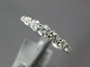ESTATE .49CT DIAMOND 18KT WHITE GOLD GRADUATING SEMI ETERNITY ANNIVERSARY RING