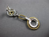 ESTATE .3CT DIAMOND 14KT 2 TONE GOLD 3D MULTI CIRCULAR HANGING FUN EARRINGS