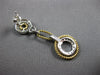 ESTATE .3CT DIAMOND 14KT 2 TONE GOLD 3D MULTI CIRCULAR HANGING FUN EARRINGS
