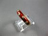 ESTATE .15CT DIAMOND & REED ENAMEL 18KT YELLOW GOLD ETOILE 5MM FUN RING