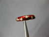 ESTATE .15CT DIAMOND & REED ENAMEL 18KT YELLOW GOLD ETOILE 5MM FUN RING