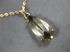 LARGE 3.50CT AAA SMOKY TOPAZ 14K ROSE GOLD 3D TEAR DROP SOLITAIRE PENDANT #26768