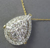 ESTATE .75CT DIAMOND 14KT YELLOW GOLD FLOWER 4 LEAF CLOVER STAR HANGING EARRINGS
