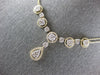 2.03CT DIAMOND 14KT YELLOW GOLD 3D CLUSTER SQUARE TEAR DROP BY THE YARD NECKLACE