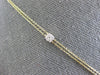 2.03CT DIAMOND 14KT YELLOW GOLD 3D CLUSTER SQUARE TEAR DROP BY THE YARD NECKLACE