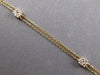 2.03CT DIAMOND 14KT YELLOW GOLD 3D CLUSTER SQUARE TEAR DROP BY THE YARD NECKLACE