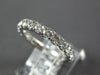 ESTATE .83CT DIAMOND 18K WHITE GOLD SHARED PRONG 3/4TH ETERNITY ANNIVERSARY RING
