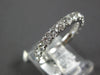 ESTATE .83CT DIAMOND 18K WHITE GOLD SHARED PRONG 3/4TH ETERNITY ANNIVERSARY RING