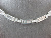 TIFFANY & CO .90CT DIAMOND 18K WHITE GOLD ROMAN NUMERAL ETERNITY TENNIS NECKLACE
