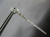 ESTATE .87CT DIAMOND 18KT WHITE GOLD 3D CLASSIC ROUND GRADUATING DROP EARRINGS