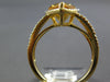 2.91CT DIAMOND & AAA CITRINE 14KT YELLOW GOLD PEAR SHAPE & ROUND HALO FUN RING