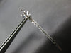 ESTATE .87CT DIAMOND 18KT WHITE GOLD 3D CLASSIC ROUND GRADUATING DROP EARRINGS