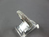 ESTATE WIDE 1.63CT DIAMOND 18K WHITE GOLD CLASSIC PAVE ETERNITY ANNIVERSARY RING