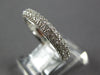 ESTATE WIDE 1.63CT DIAMOND 18K WHITE GOLD CLASSIC PAVE ETERNITY ANNIVERSARY RING