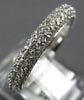 ESTATE WIDE 1.63CT DIAMOND 18K WHITE GOLD CLASSIC PAVE ETERNITY ANNIVERSARY RING