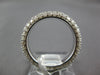 ESTATE WIDE 1.63CT DIAMOND 18K WHITE GOLD CLASSIC PAVE ETERNITY ANNIVERSARY RING