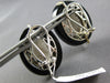 51.61CT DIAMOND & AAA SMOKY TOPAZ & ONYX 14K WHITE GOLD CLIP ON HANGING EARRINGS