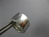 ESTATE WIDE .75CT DIAMOND 18KT WHITE GOLD 3D MULTI ROW CLASSIC HUGGIE EARRINGS