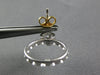 .75CT DIAMOND 14KT 2 TONE GOLD 3D ETOILE CIRCULAR SIDEWAYS HOOP HANGING EARRINGS