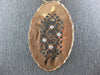 ESTATE .16CT DIAMOND 14KT ROSE GOLD 3D FILIGREE ETOILE OVAL HEART LOVE NECKLACE