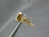.54CT DIAMOND 18KT YELLOW GOLD 3D ROUND & BAGUETTE SQUARE HEXAGON STUD EARRINGS