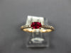 .39CT DIAMOND & AAA RUBY 14KT ROSE GOLD 3D CLASSIC OVAL & ROUND FRIENDSHIP RING