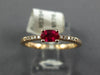 .39CT DIAMOND & AAA RUBY 14KT ROSE GOLD 3D CLASSIC OVAL & ROUND FRIENDSHIP RING