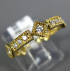 .41CT DIAMOND 18K YELLOW GOLD FILIGREE MILIGRAIN 3/4TH ETERNITY ANNIVERSARY RING