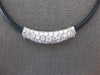 3.5CT DIAMOND 18KT 2 TONE GOLD CLASSIC MULTI ROW HAPPY FACE RUBBER NECKLACE
