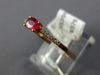 .39CT DIAMOND & AAA RUBY 14KT ROSE GOLD 3D CLASSIC OVAL & ROUND FRIENDSHIP RING