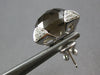 21.58CT DIAMOND & AAA SMOKY TOPAZ 18KT WHITE GOLD 3D STAR FUN CLIP ON EARRINGS