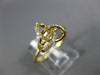 ESTATE .13CT DIAMOND 18KT YELLOW GOLD 3D LOVE KNOT FLOWER STAR FUN RING