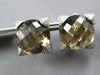 21.58CT DIAMOND & AAA SMOKY TOPAZ 18KT WHITE GOLD 3D STAR FUN CLIP ON EARRINGS