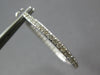 1.46CT DIAMOND 14KT WHITE GOLD 3D CLASSIC 2MM INSIDE OUT HOOP HANGING EARRINGS