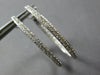 1.46CT DIAMOND 14KT WHITE GOLD 3D CLASSIC 2MM INSIDE OUT HOOP HANGING EARRINGS