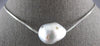 ESTATE LARGE .35CT DIAMOND & AAA SOUTH SEA PEARL 18KT WHITE GOLD ETOILE NECKLACE