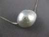 ESTATE LARGE .35CT DIAMOND & AAA SOUTH SEA PEARL 18KT WHITE GOLD ETOILE NECKLACE
