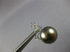LARGE 1.03CT DIAMOND & AAA TAHITIAN PEARL 18K WHITE GOLD FLOWER HANGING EARRINGS
