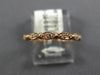 ESTATE .09CT DIAMOND 14KT ROSE GOLD 2MM MARQUISE SHAPE FILIGREE ANNIVERSARY RING