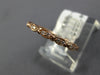 ESTATE .09CT DIAMOND 14KT ROSE GOLD 2MM MARQUISE SHAPE FILIGREE ANNIVERSARY RING