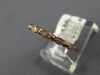 ESTATE .09CT DIAMOND 14KT ROSE GOLD 2MM MARQUISE SHAPE FILIGREE ANNIVERSARY RING