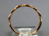 ESTATE .09CT DIAMOND 14KT ROSE GOLD 2MM MARQUISE SHAPE FILIGREE ANNIVERSARY RING