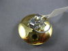 ESTATE LARGE BLACK ENAMEL 14K YELLOW GOLD 3D CIRCULAR CRISS CROSS STUD EARRINGS