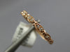ESTATE .09CT DIAMOND 14KT ROSE GOLD 2MM MARQUISE SHAPE FILIGREE ANNIVERSARY RING