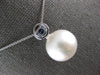 .48CT DIAMOND & AAA SAPPHIRE & SOUTH SEA PEARL 14KT WHITE GOLD 3D ROUND PENDANT