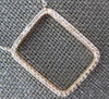 .35CT DIAMOND 14KT WHITE & ROSE GOLD CLASSIC OPEN SQUARE BY THE YARD NECKLACE