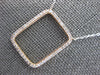 .35CT DIAMOND 14KT WHITE & ROSE GOLD CLASSIC OPEN SQUARE BY THE YARD NECKLACE