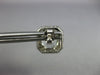 LARGE 4.22CT DIAMOND & AAA GREEN AMETHYST 14KT WHITE GOLD OCTAGON STUD EARRINGS